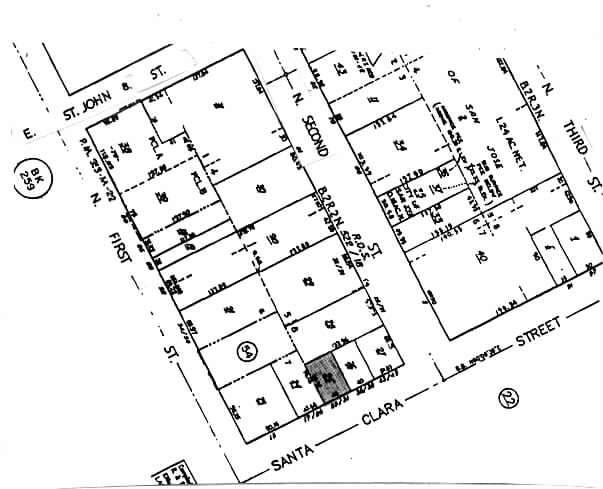 29-31 E Santa Clara St, San Jose, CA à vendre - Plan cadastral – Image 3 sur 4