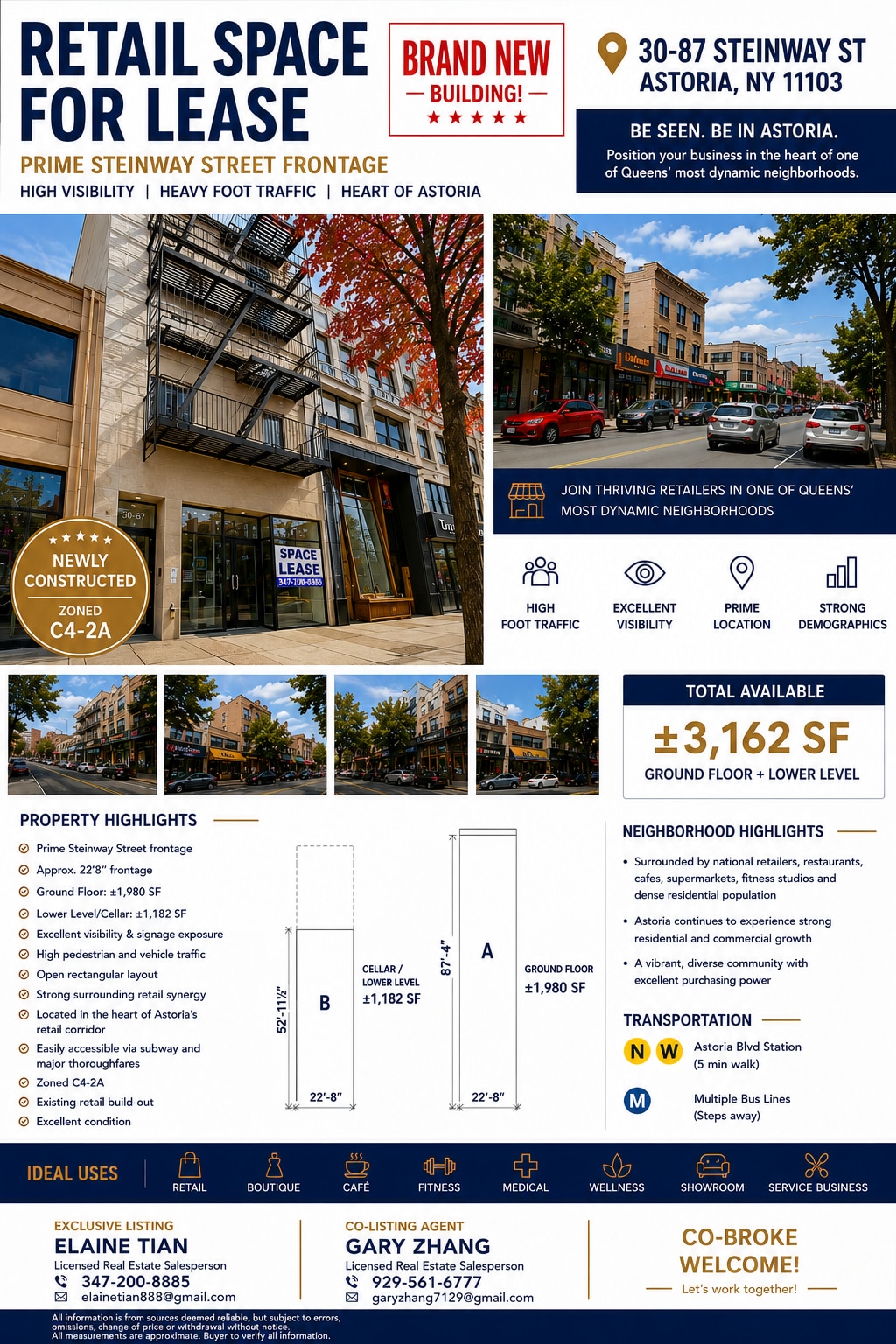 30-87 Steinway St, Astoria, NY à louer Photo intérieure– Image 1 sur 1