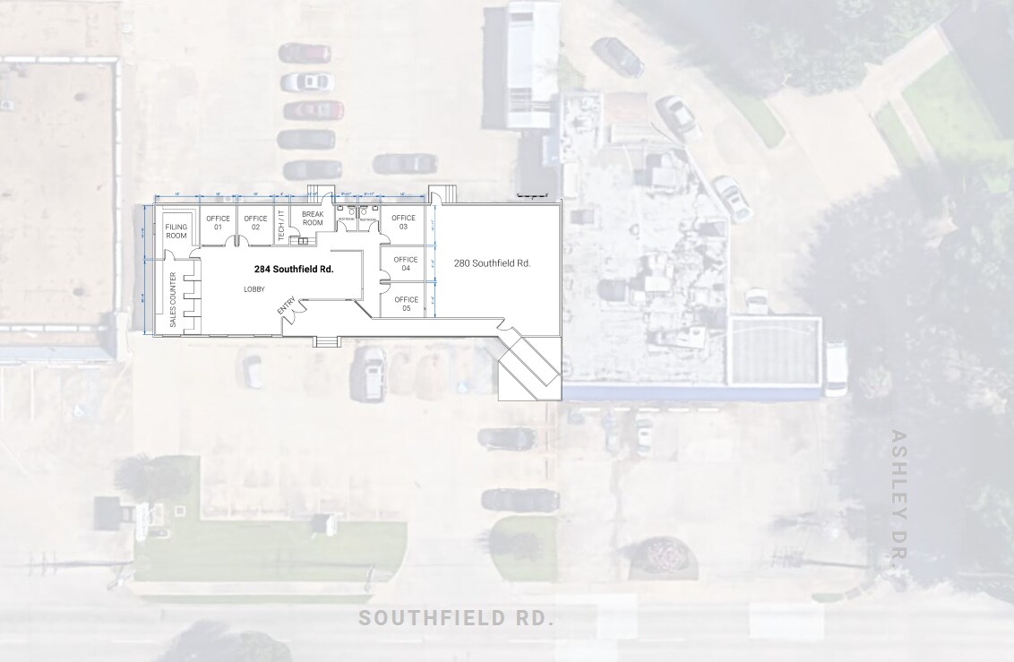 280 Southfield Rd, Shreveport, LA à louer Plan de site– Image 1 sur 23