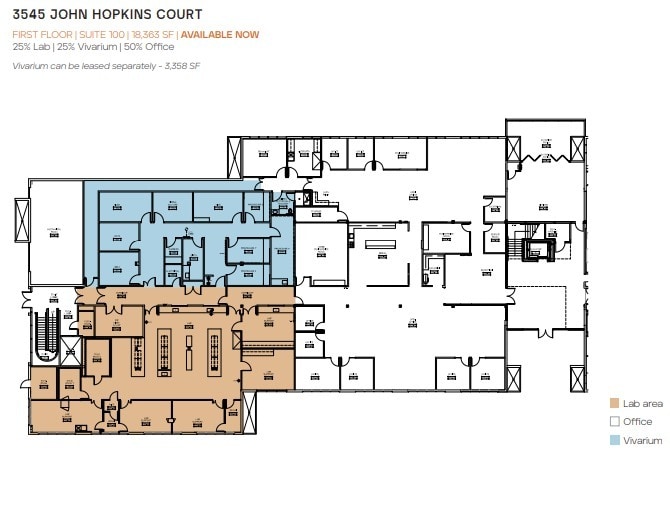3545-3575 John Hopkins Ct, San Diego, CA à louer Plan d’étage– Image 1 sur 1