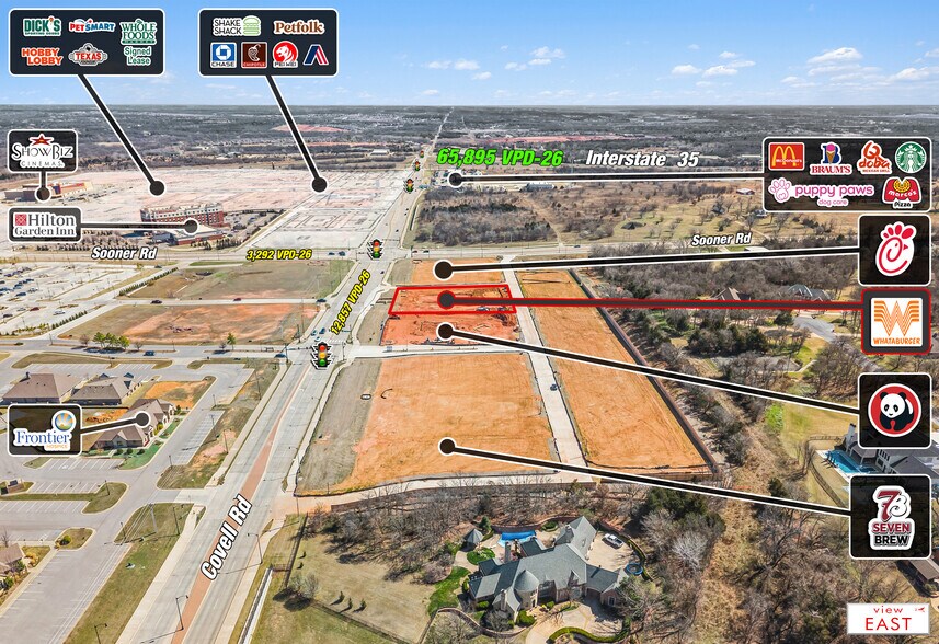 4132 E Covell Rd, Edmond, OK à vendre - Aérien – Image 2 sur 4