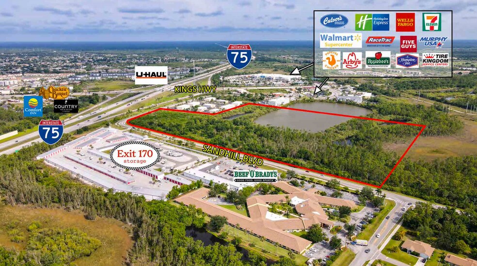 24750-24790 Sandhill Blvd, Punta Gorda, FL à vendre - Aérien – Image 3 sur 4