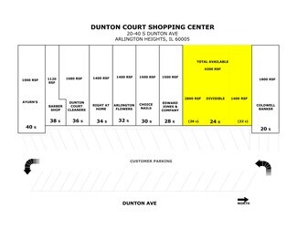 Plus de détails pour 20-40 S Dunton Ave, Arlington Heights, IL - Local commercial à louer