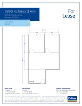 9990 Richmond Ave, Houston, TX à louer Plan d’étage– Image 1 sur 1