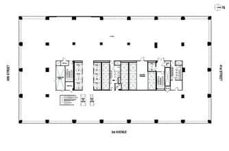 622 Third Ave, New York, NY à louer Plan d’étage– Image 1 sur 3