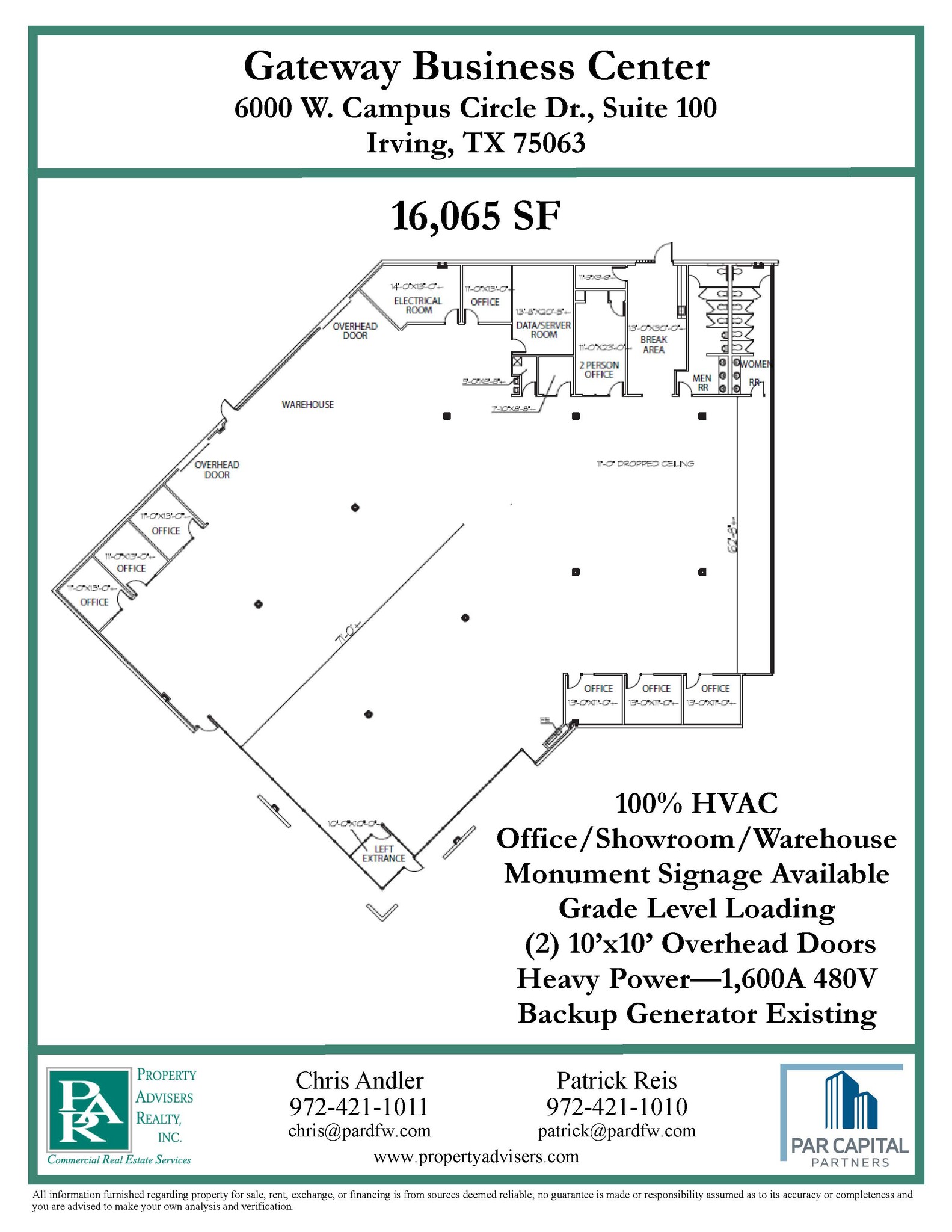 6000 Campus Circle Dr W, Irving, TX à louer Plan d’étage– Image 1 sur 2