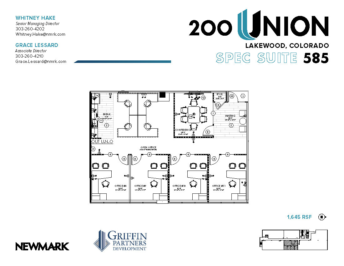 200 Union Blvd, Lakewood, CO à louer Plan d’étage– Image 1 sur 1