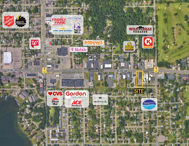 204 E Columbia Ave, Battle Creek, MI à louer - Aérien – Image 2 sur 3