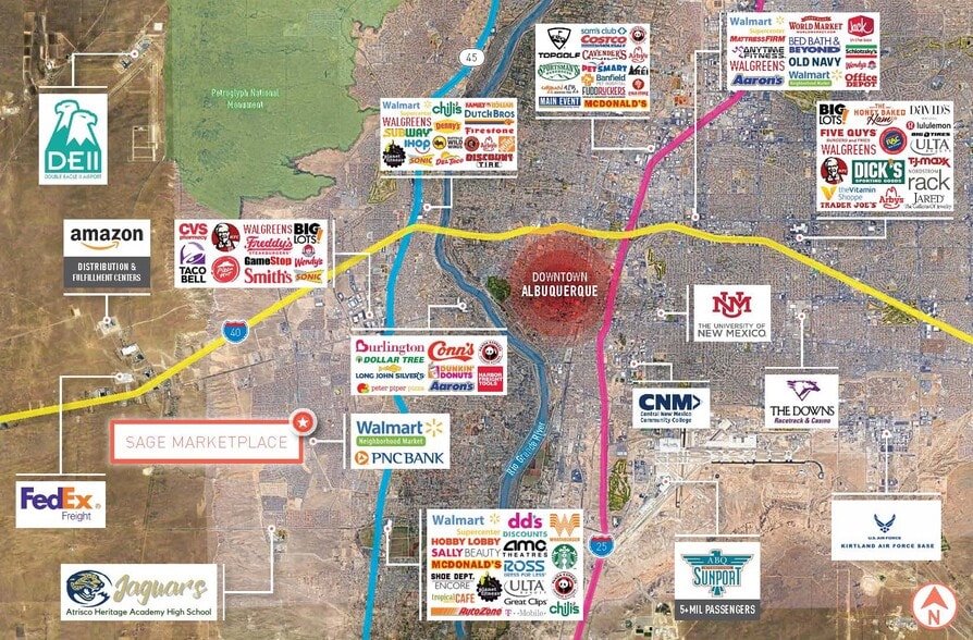 9550 Sage Rd SW, Albuquerque, NM à louer - Aérien – Image 3 sur 9