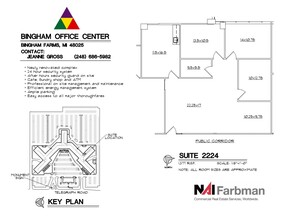 30600-30700 - 30800 Telegraph Rd, Bingham Farms, MI à louer Plan d’étage– Image 1 sur 1