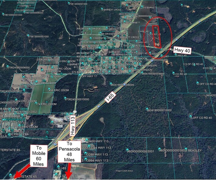 7500 Wallace Rd, Brewton, AL à vendre - Aérien – Image 1 sur 4