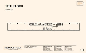 3000 Post Oak Blvd, Houston, TX à louer Plan d’étage– Image 1 sur 1