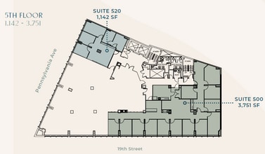 1901 Pennsylvania Ave NW, Washington, DC à louer Plan d’étage– Image 1 sur 1