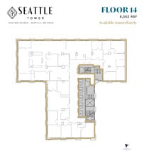 1218 3rd Ave, Seattle, WA à louer Plan d’étage– Image 1 sur 1