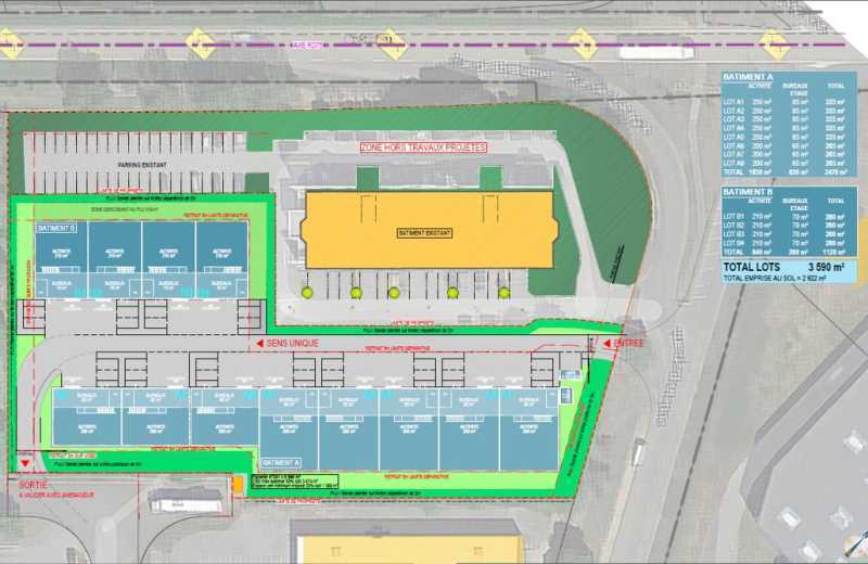 Industriel/Logistique dans Saint-Quentin-Fallavier à louer - Plan de site – Image 3 sur 7