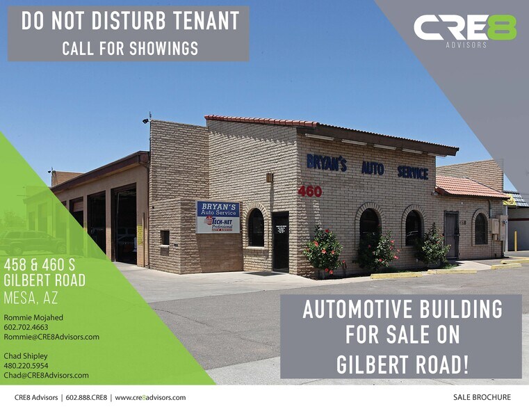 458-460 S Gilbert Rd, Mesa, AZ à vendre - Photo principale – Image 1 sur 5