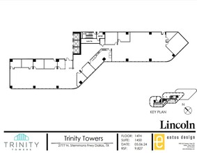 2777 N Stemmons Fwy, Dallas, TX à louer Plan d’étage– Image 1 sur 1