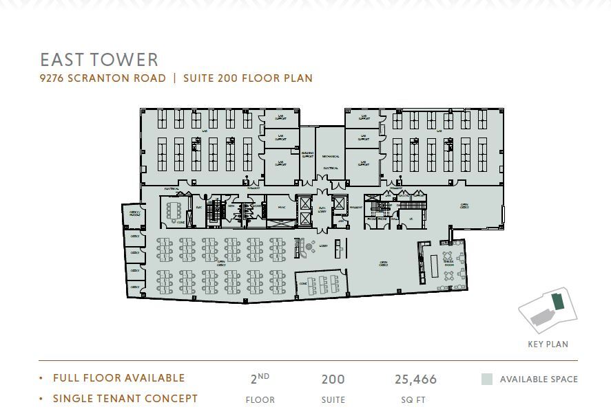 9276 Scranton Rd, San Diego, CA à louer Plan d’étage– Image 1 sur 6