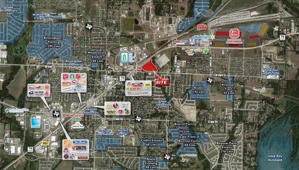 901 N State Hwy 78, Wylie, TX à vendre - Aérien – Image 3 sur 4