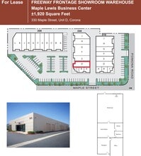 330 S Maple St, Corona, CA à louer Plan d’étage– Image 1 sur 1
