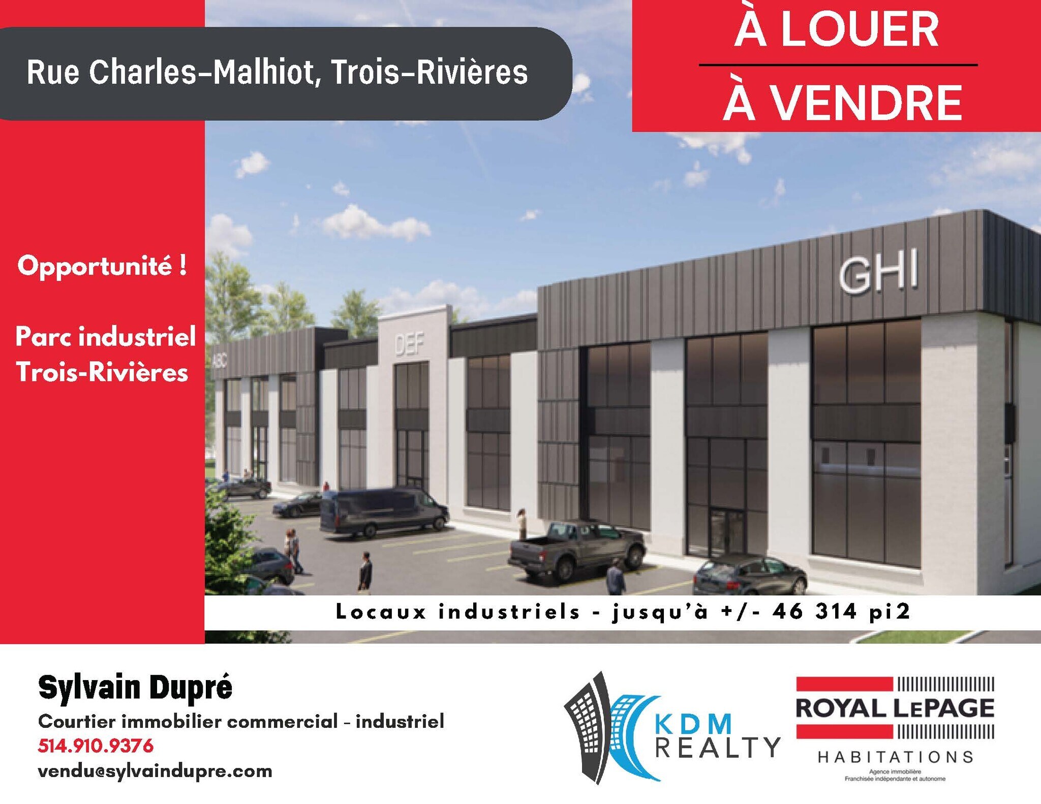 4650 Rue Charles-Malhiot, Trois-Rivières, QC à louer Photo principale– Image 1 sur 8