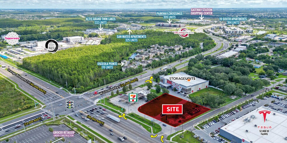 Sec Of Osceola Parkway & Orange Blossom Trl, Kissimmee, FL à louer - Photo principale – Image 1 sur 2