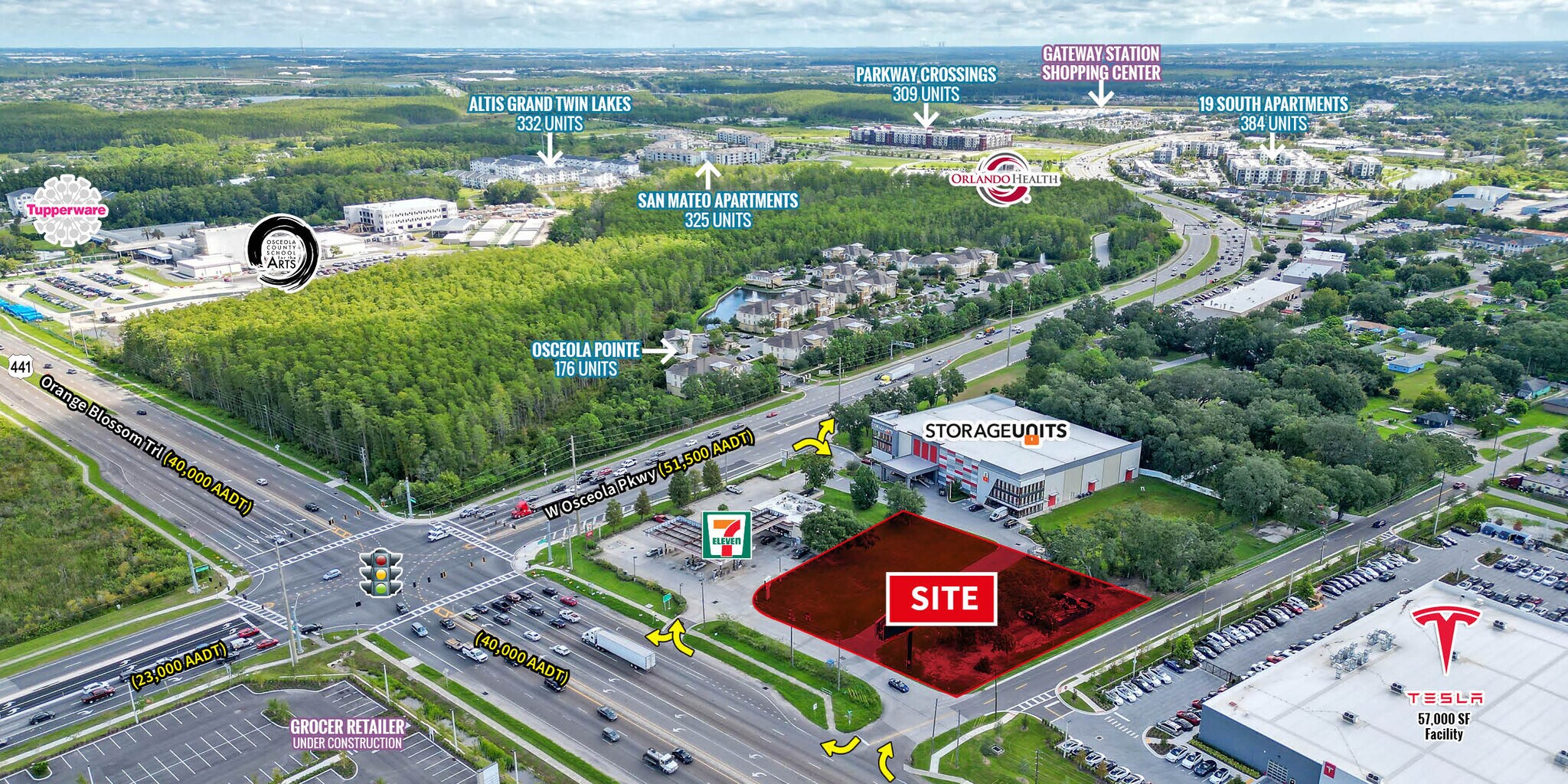 Sec Of Osceola Parkway & Orange Blossom Trl, Kissimmee, FL à louer Photo principale– Image 1 sur 3