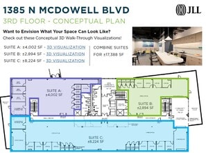 1385 N McDowell Blvd, Petaluma, CA à louer Plan d’étage– Image 2 sur 2