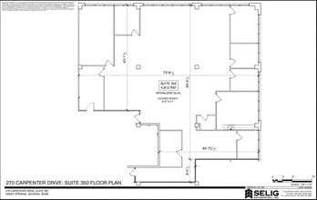 270 Carpenter Dr NE, Sandy Springs, GA à louer Plan d’étage– Image 1 sur 1