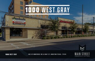 Plus de détails pour 1000-1020 W Gray St, Houston, TX - Local commercial à louer