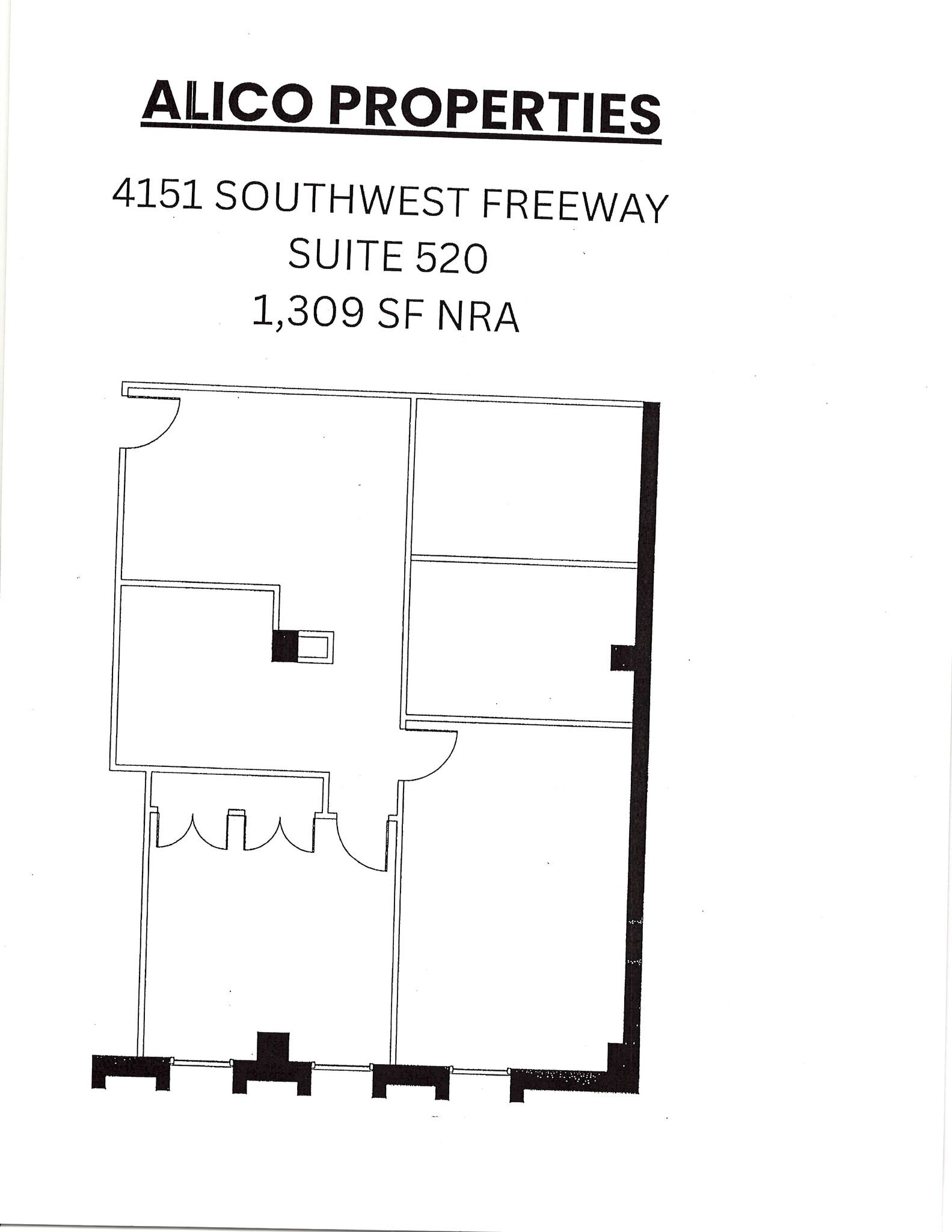 4151 Southwest Fwy, Houston, TX à louer Plan d’étage– Image 1 sur 1