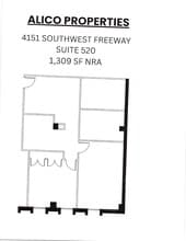 4151 Southwest Fwy, Houston, TX à louer Plan d’étage– Image 1 sur 1