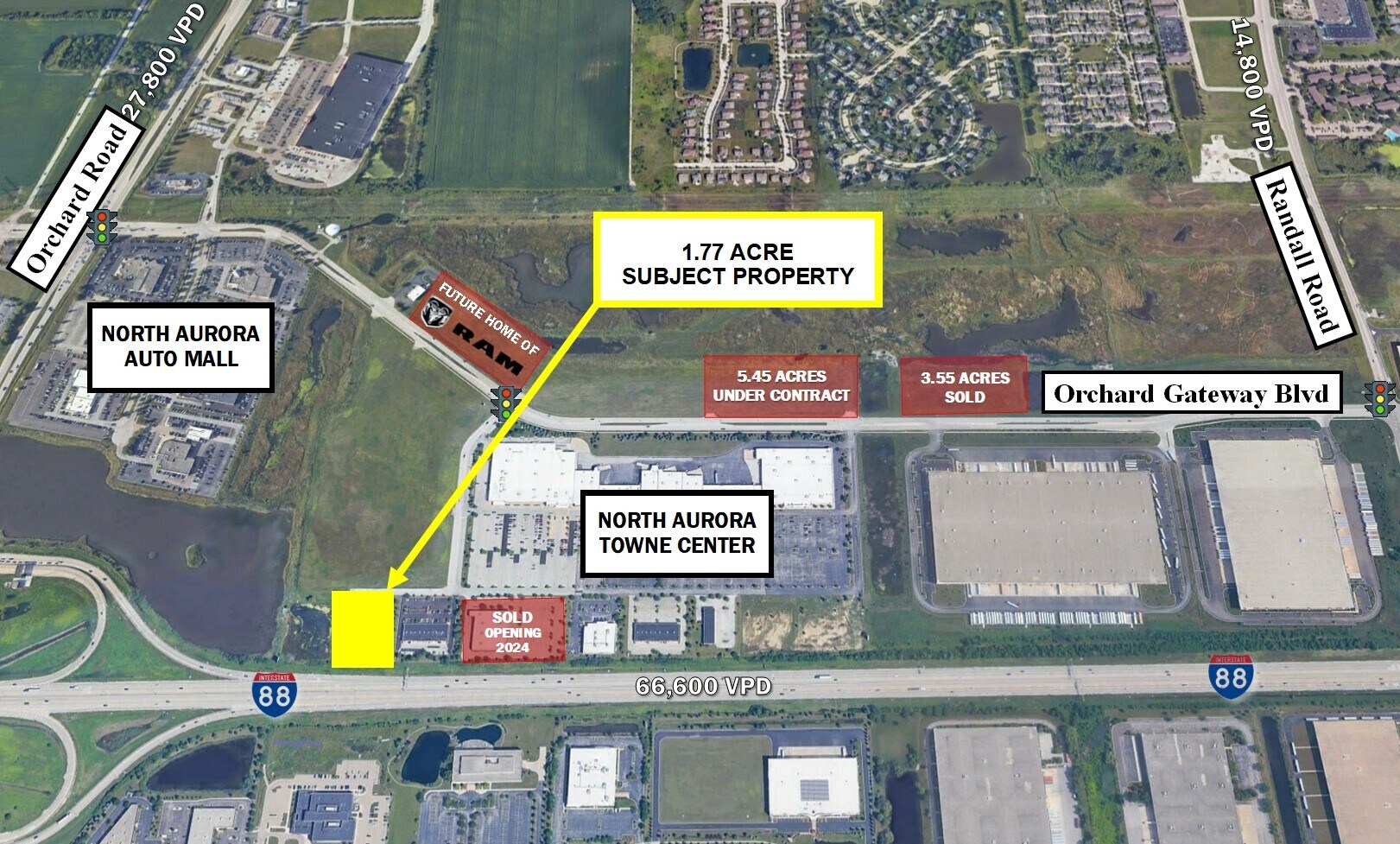 Lot 13 Towne Center Drive, North Aurora, IL à vendre Photo de l’immeuble– Image 1 sur 5