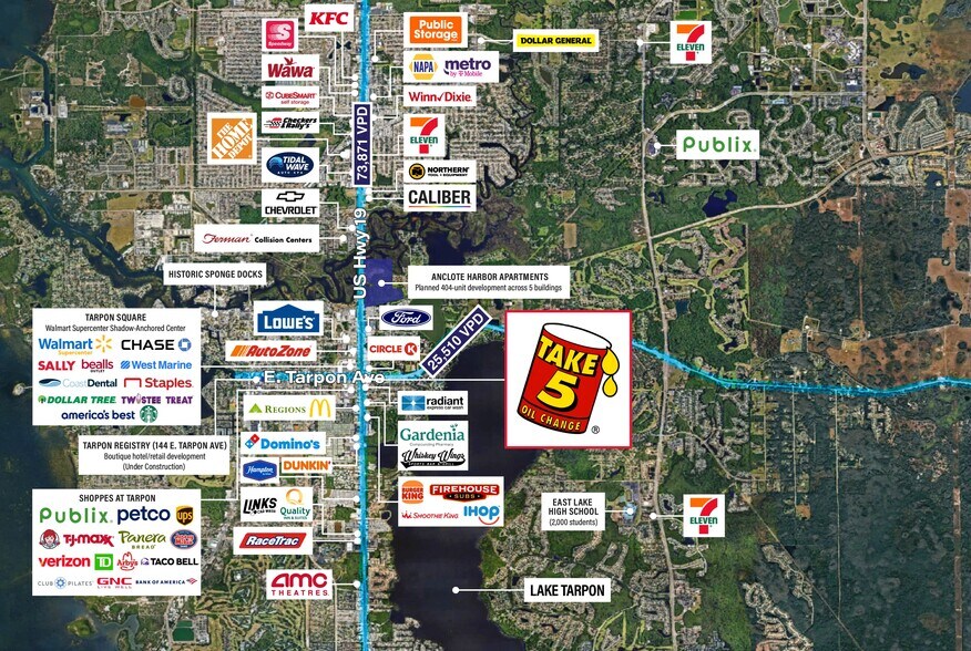 1008 E Tarpon Ave, Tarpon Springs, FL à vendre - Aérien – Image 2 sur 7