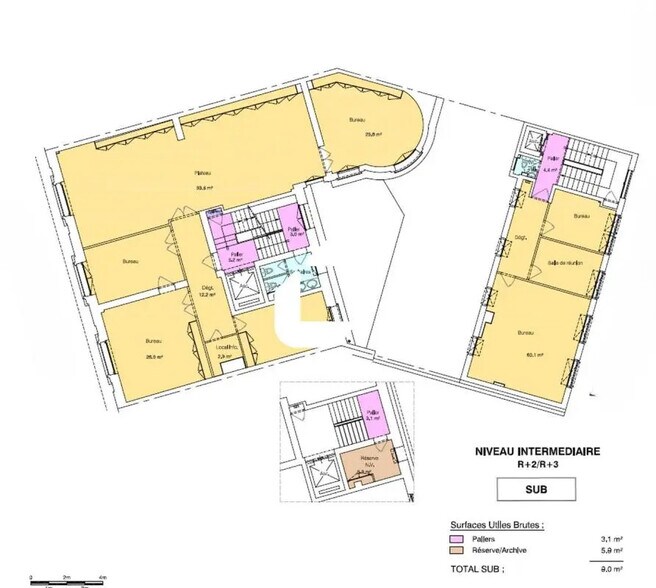 Bureau dans Paris à louer - Plan d’étage – Image 3 sur 4