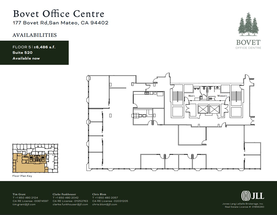 155 Bovet Rd, San Mateo, CA à louer Plan d’étage– Image 1 sur 1