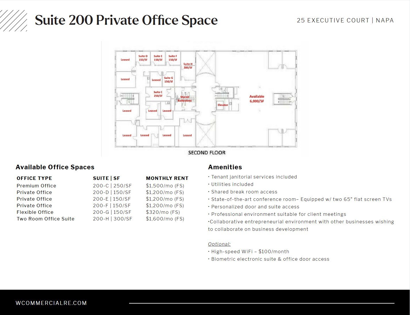 25 Executive Ct, Napa, CA à louer Plan d’étage– Image 1 sur 1
