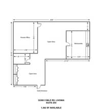 33300 5 Mile Rd, Livonia, MI à louer Plan d’étage– Image 1 sur 1