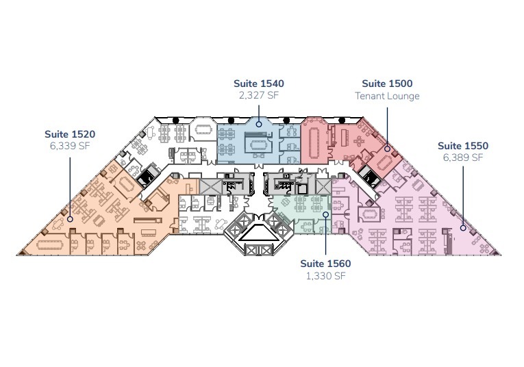 701 Brazos St, Austin, TX à louer Plan d’étage– Image 1 sur 1