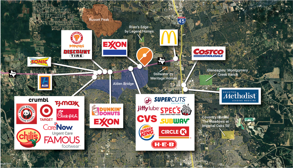 2615 Fm 1488, Conroe, TX à vendre - Aérien – Image 1 sur 2