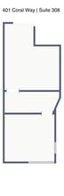 401 Coral Way, Coral Gables, FL à louer Plan de site– Image 1 sur 1