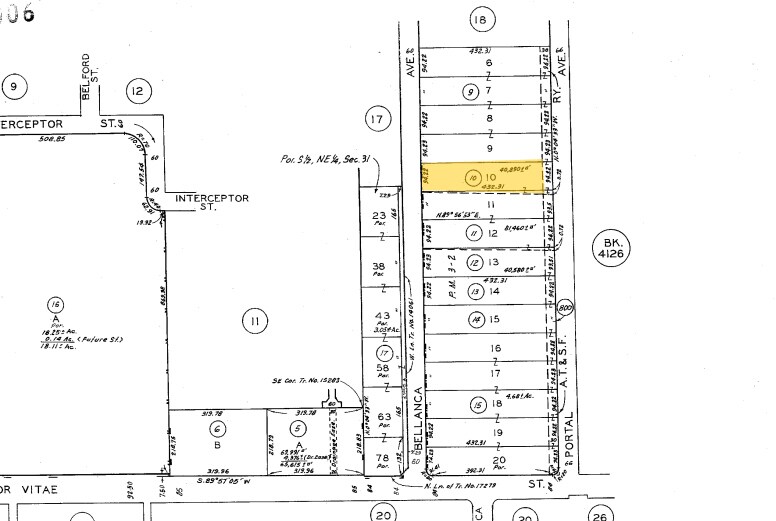 8924 Bellanca Ave, Los Angeles, CA à louer - Plan cadastral – Image 2 sur 5