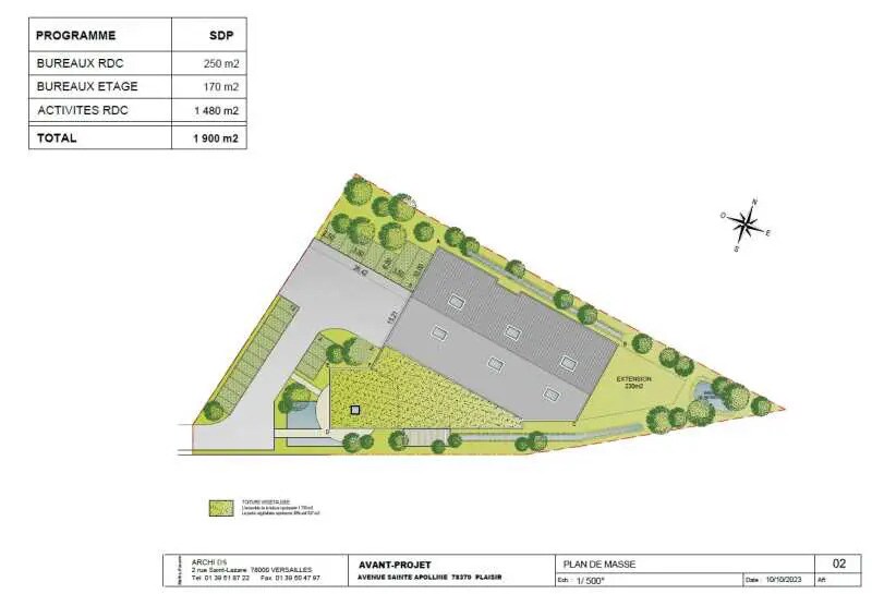 Bureau dans Plaisir à louer - Plan d’étage – Image 3 sur 7