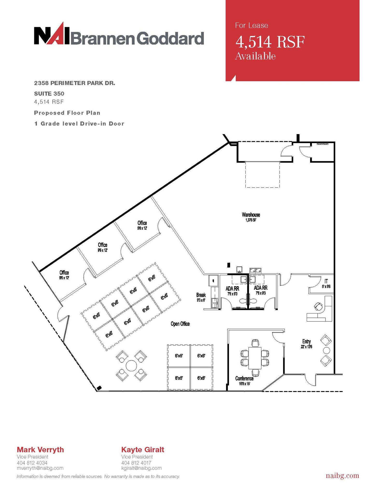 2358 Perimeter Park Dr, Atlanta, GA à louer Plan d’étage– Image 1 sur 1