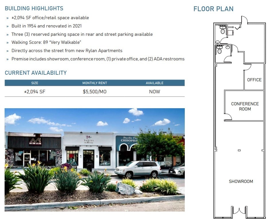 127 Main St, Vista, CA à louer Plan d’étage– Image 1 sur 1