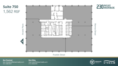 230 W Monroe St, Chicago, IL à louer Plan d’étage– Image 1 sur 1