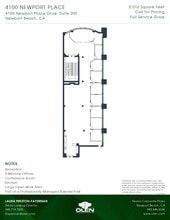 4100 Newport Place Dr, Newport Beach, CA à louer Plan d’étage– Image 1 sur 1