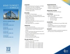 6040 W Sunset Blvd, Los Angeles, CA à louer Autre– Image 2 sur 2