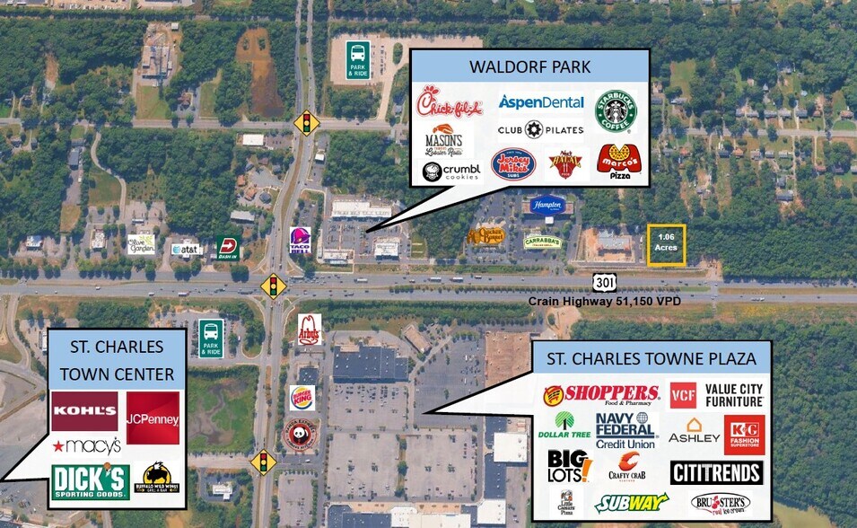 3840 Crain Hwy, Waldorf, MD à louer - Photo de l’immeuble – Image 2 sur 2