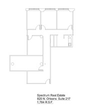 820 N Orleans St, Chicago, IL à louer Plan d’étage– Image 1 sur 1